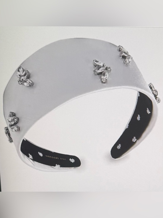 Lele Sadoughi women’s Embellished white bridget vine Headband, NWTs main image 6